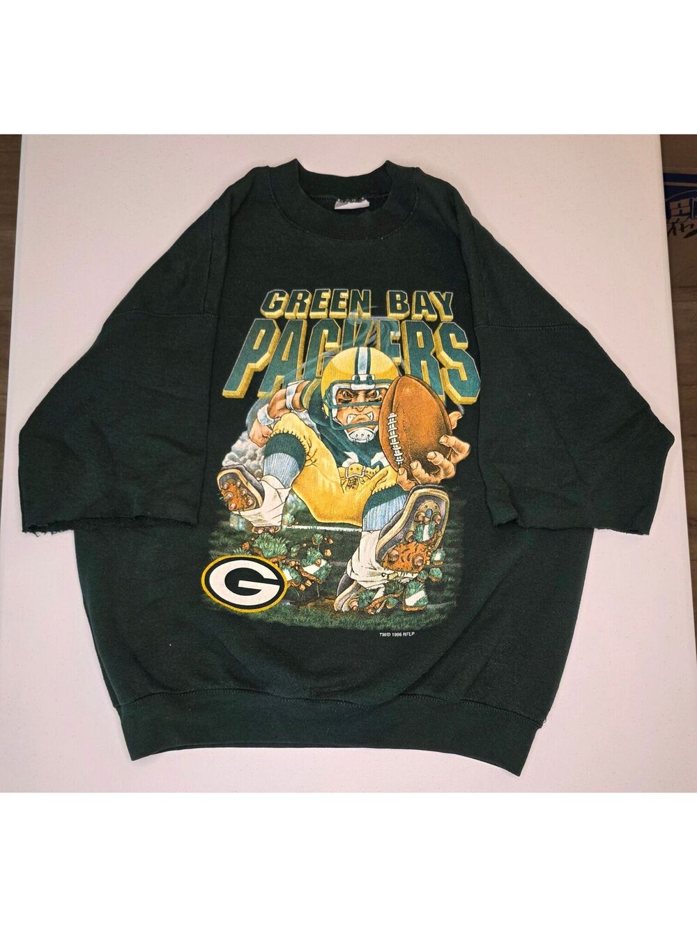 1996 NFL Greenbay Packers Cut Crewneck